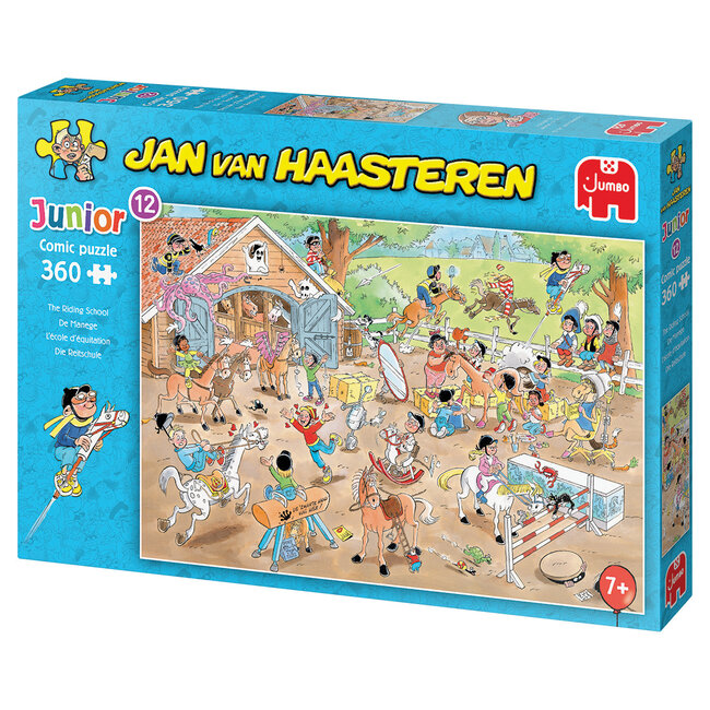 Jumbo La scuola di equitazione - Jan van Haasteren Junior Puzzle 360 pezzi
