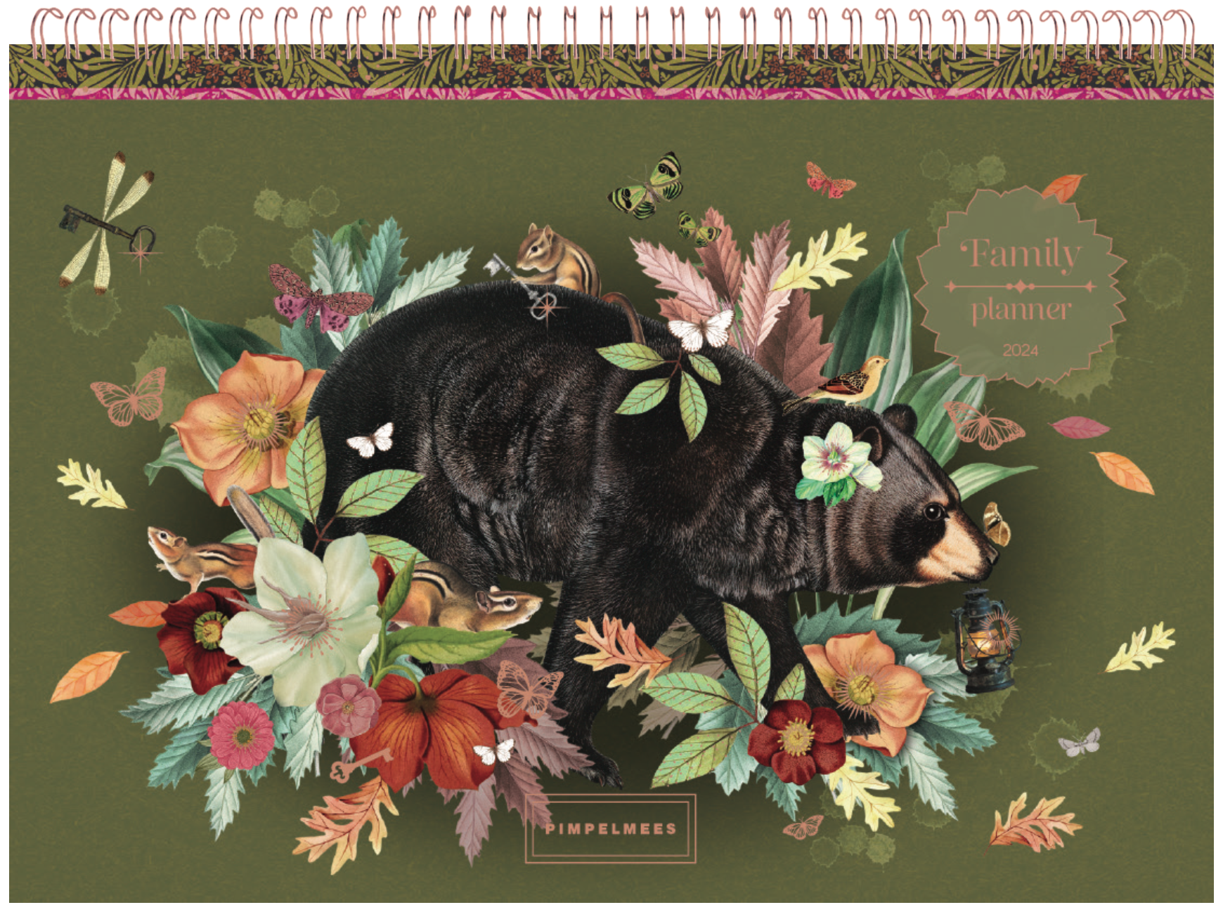 Pimpelmees family planner 2024 - Bear Olive