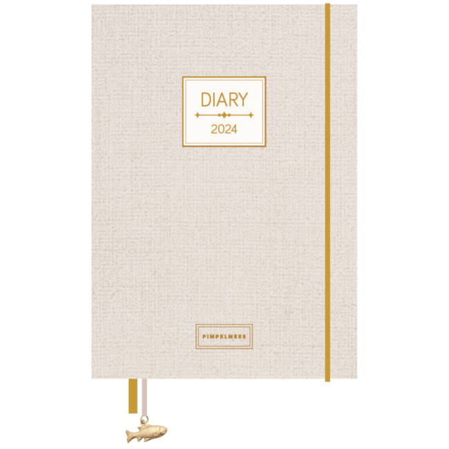 Blue Tit A5 Diary 2025 - Warm Nude