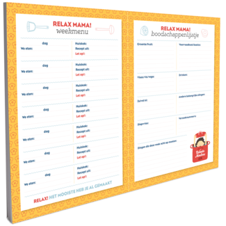 Relax Mama Relax Mama Meal Planner