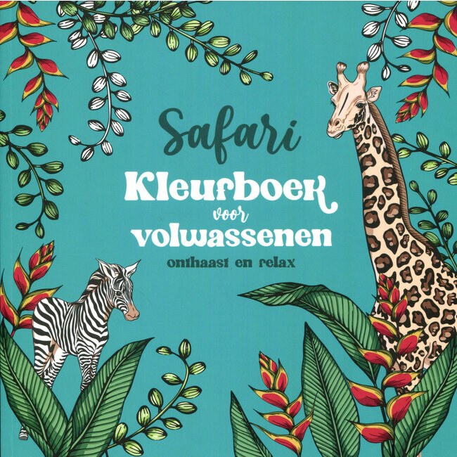 Libro da colorare Safari per adulti