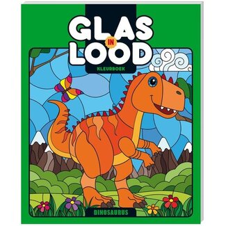 Inter-Stat Glas-in-lood kleurboek Dinosaurus