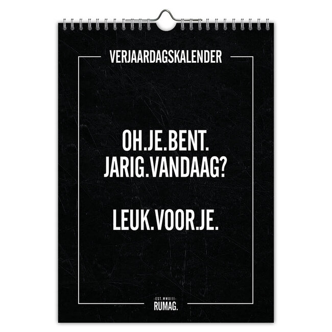 Rumag Verjaardagskalender