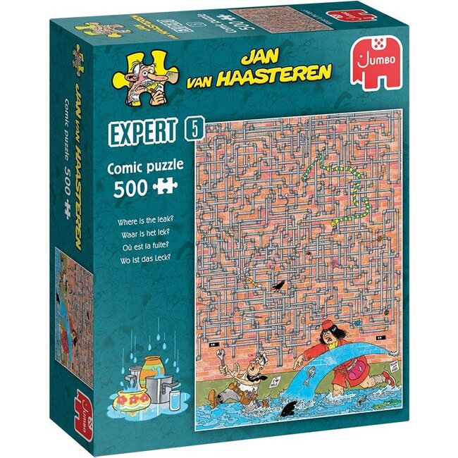 Jumbo Where is the leak! - Jan van Haasteren Expert 5 Puzzle 500 Pieces