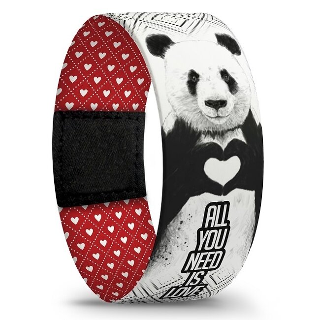 Panda All You Need is Love Wristband