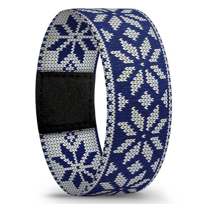 Blaues Weihnachtsstern-Armband