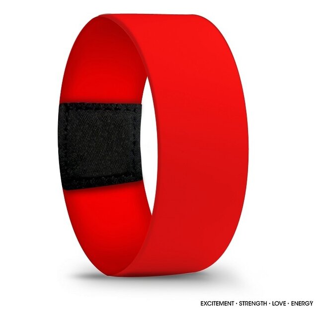 Basic Color Red Polsband