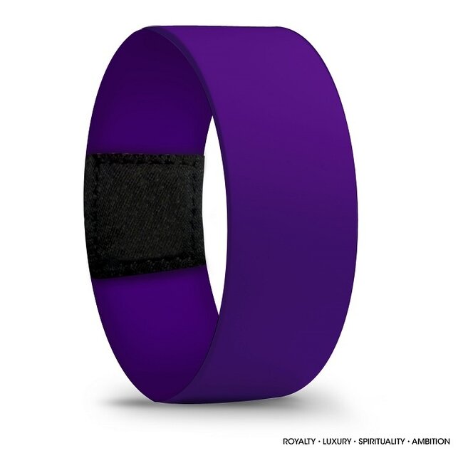 Basic Color Purple Polsband
