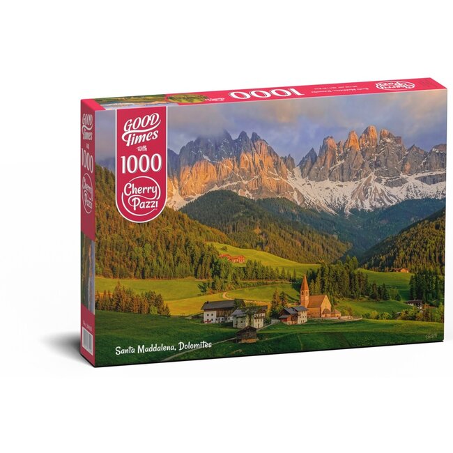 CherryPazzi Santa Maddalena, Dolomitas Puzzle 1000 Piezas