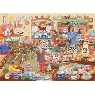 The House of Puzzles Bulls in a China Shop Puzzle 1000 Pieces