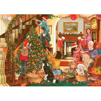 The House of Puzzles Decorating the Tree Puzzle 500 XL pieces