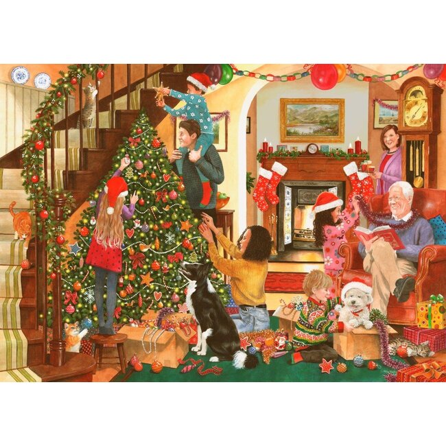 Decorating the Tree Puzzle 500 XL pieces