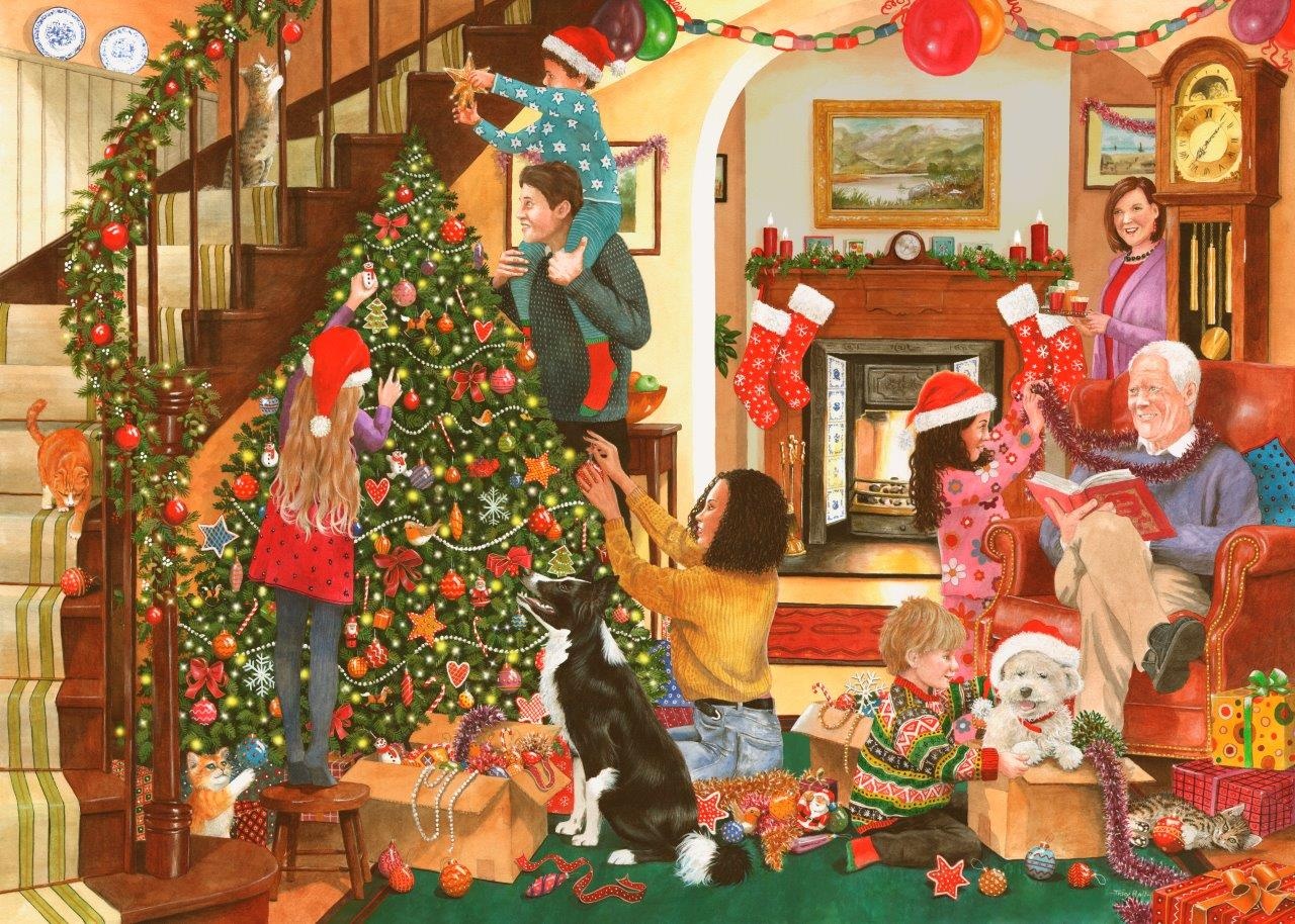 Decorating the Tree Puzzel 500 XL stukjes