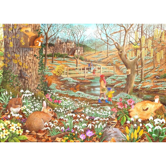The House of Puzzles Puzzle "Snowdrop Walk" 500 pièces XL