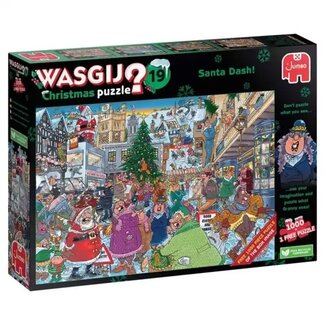 Jumbo Wasgij Weihnachten 19 - Santa Dash! Puzzle 2x 1000 Teile