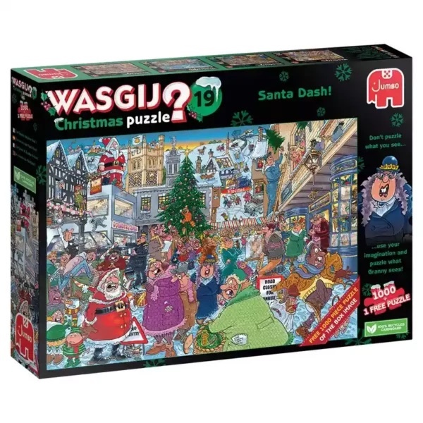 Wasgij Christmas Puzzel Santa Dash - 2 x 1000 stukjes