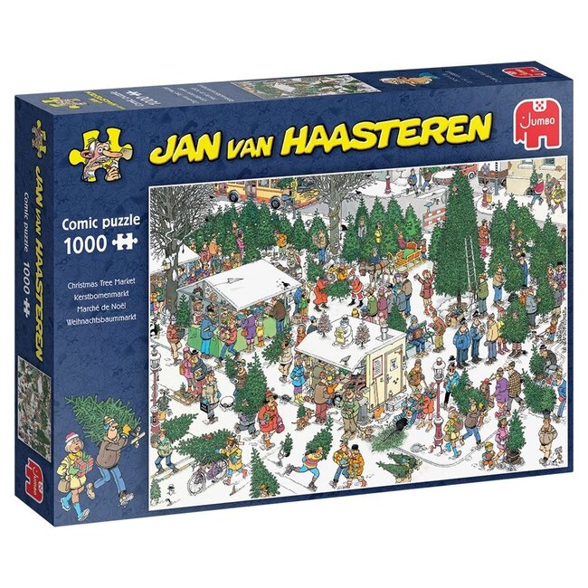 Jan van Haasteren Jan van Haasteren – De Kerstbomenmarkt Puzzel 1000 Stukjes