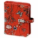 Kalpa Carpeta de 6 anillas con bolsillos recargables Planner Floral Sea Red