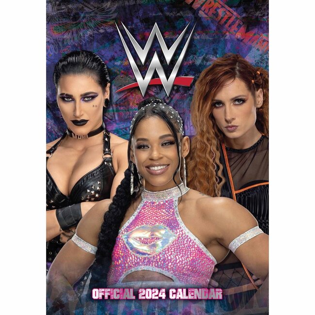 WWE World Wrestling Mujer Calendario 2025 A3