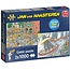 Jumbo Jan van Haasteren - El Mercado del Queso y Skûtsjesilen Puzzle 2x 1000 Piezas