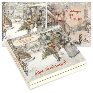 Comello Anton Pieck Biglietti di Natale Shopping di Natale