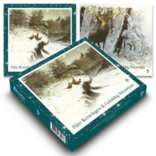 Rien Poortvliet Christmas cards Pheasants