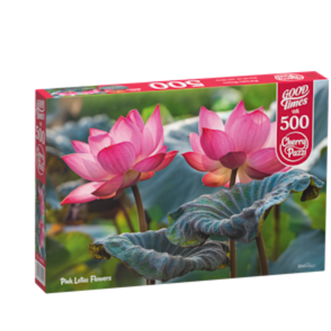 Puzzle de flores de loto rosa 500 piezas
