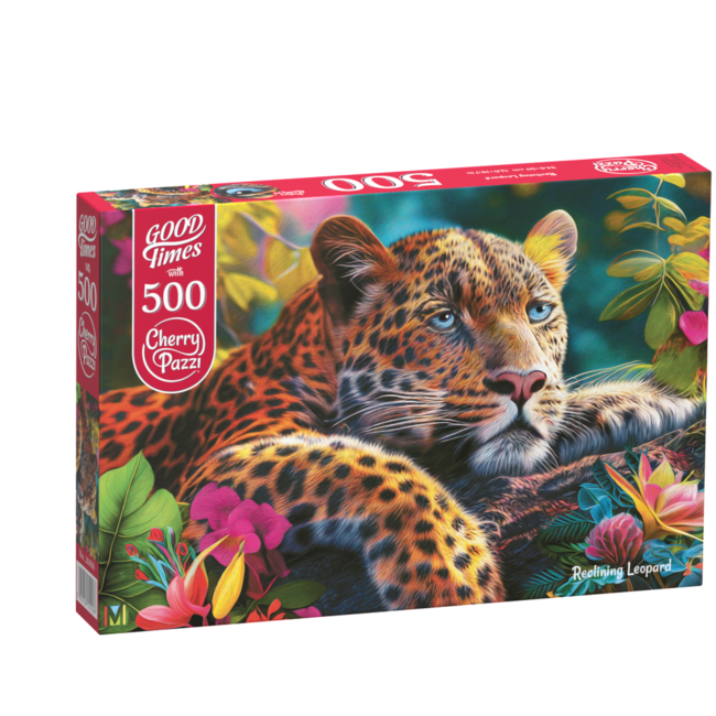 CherryPazzi Reclining Leopard Puzzel 500 Stukjes