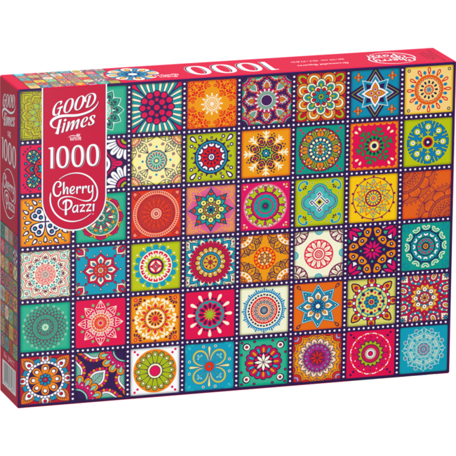 CherryPazzi Ornamental Squares Puzzle 1000 Pieces