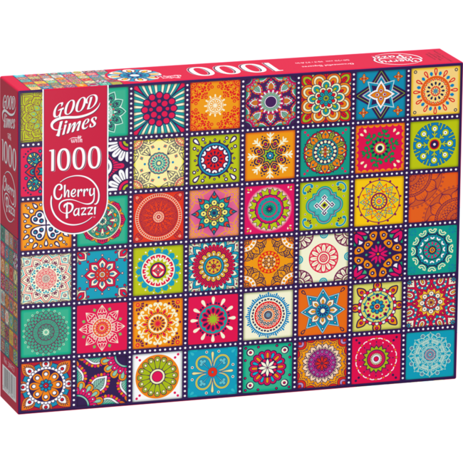 CherryPazzi Puzzle de cuadrados ornamentales 1000 piezas