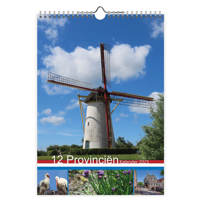 12 Provinzen Monatsnote Kalender 2025