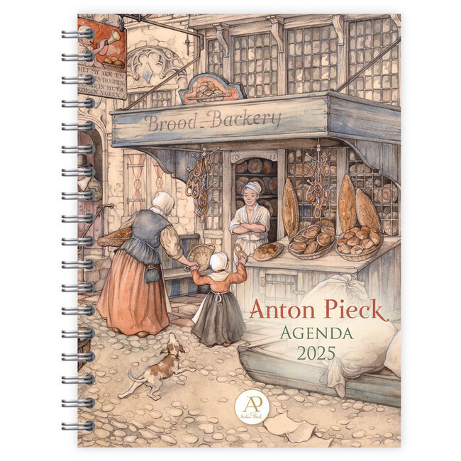 Anton Pieck Büro Agenda 2025 Brot
