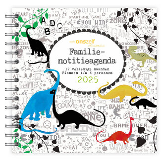 Comello Family Note Agenda Juego de 17 meses 2025