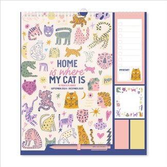 Grupo Home is Where my Cat is 4 person Planner 2025