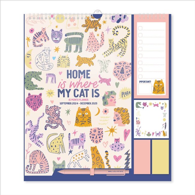Home is Where my Cat is 4 person Planner 2025