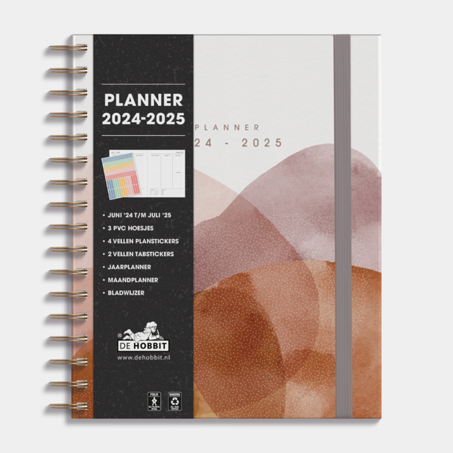 A5+ Planner 2025 - 2025 Modern Mountain Landscape