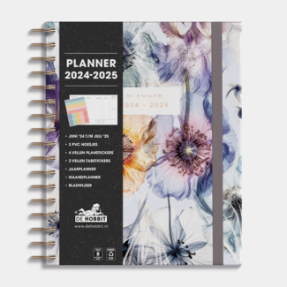De Hobbit Planificateur A5+ 2025 - 2025 Fleur Aquarelle