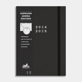 De Hobbit Agenda A4 2025 - 2025 in pelle nera