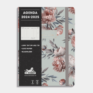 De Hobbit A5 Agenda 2025 - 2025 Peonies