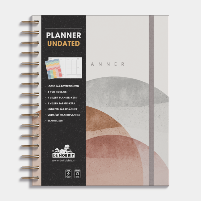 Planner Undated Watercolour Earth tone