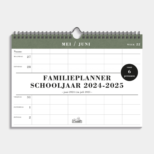 Spiraal Familieplanner 2024 - 2025 6 personen