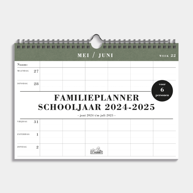 Spiral Family Planner 2025 - 2025 6 people