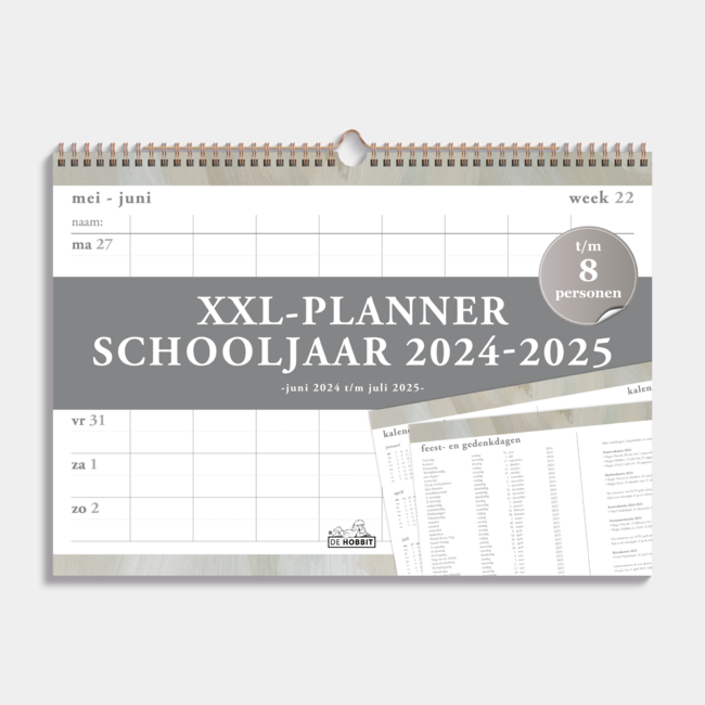 XXL Familieplanner 2024 - 2025 8 personen