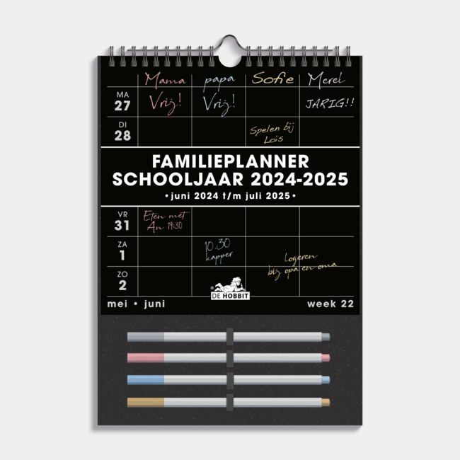 Planificateur familial Année scolaire 2025 - 2025 A4