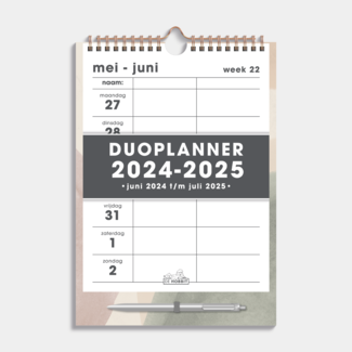 De Hobbit A4 Duoplanner 2024 - 2025 Abstract