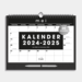De Hobbit Calendario Mensual A4 2025 - 2025 Negro con bolígrafo