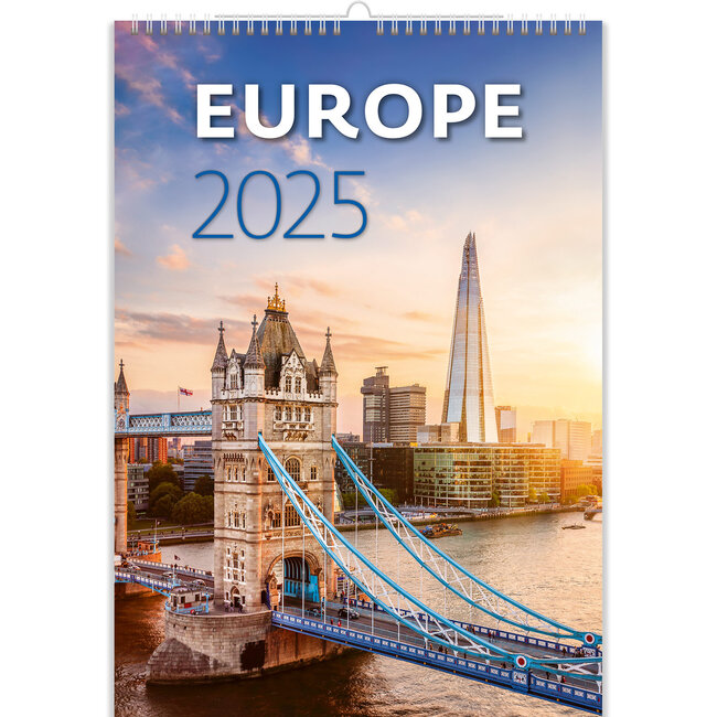 Cities in Europe Calendar 2025