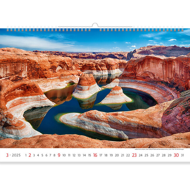 Buying National Parks Calendar 2025? Simply online Kalenderwinkel.nl