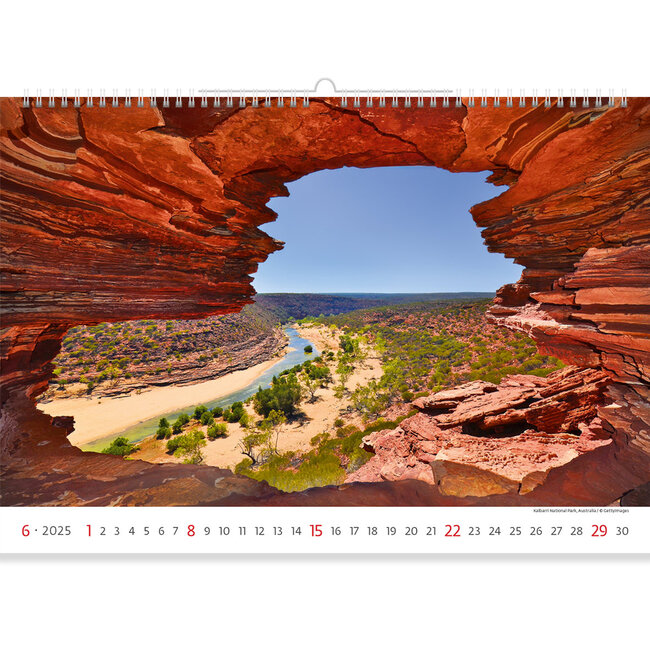 Buying National Parks Calendar 2025? Simply online Kalenderwinkel.nl