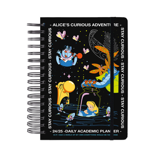 A5 Alice in Wonderland School Day Diary 2025-2025 ( Aug - July )